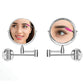 Extendable Wall-Mounted Makeup Mirror 3X Magnifier Double-Sided Bathroom Mirror