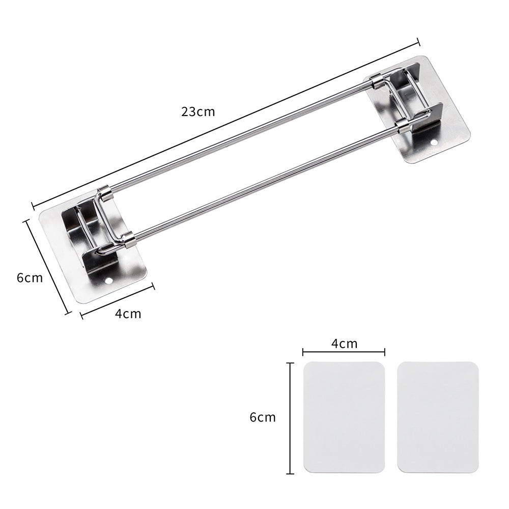 Extendable RV Shower Corner Storage Bar
