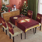 Christmas Tablecloth with 4 Chair Cover-Christmas bell