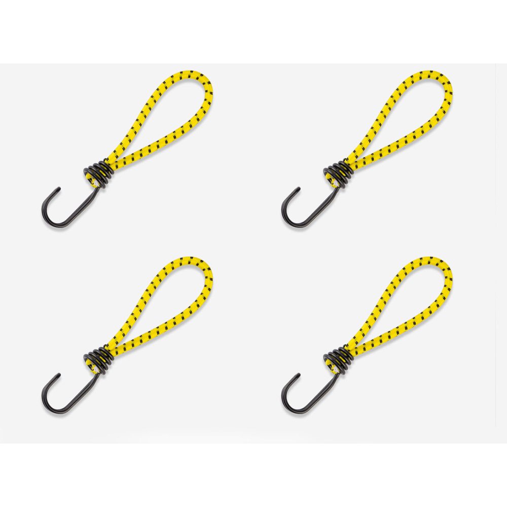 4Pcs Outdoor Camping Tent Elastic Cords with Hooks