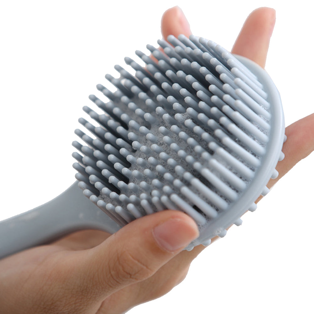 Silicone Body Brush Bath Brush Back Scrubber Long Handle Bath Shower Brush