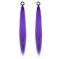 2PCS Purple Ponytail Extension With Elastic Tie Straight Sleek Wrap Around Braid