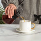 Pour Over Coffee Maker Borosilicate Glass Carafe with Reusable Stainless Steel Filter