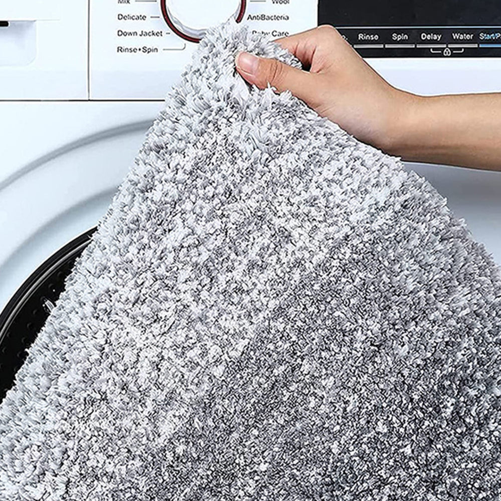 Gradient Stripe Microfiber Bath Mat Absorbent Quick Dry Bathroom Rug with Rubber Backing Machine Washable