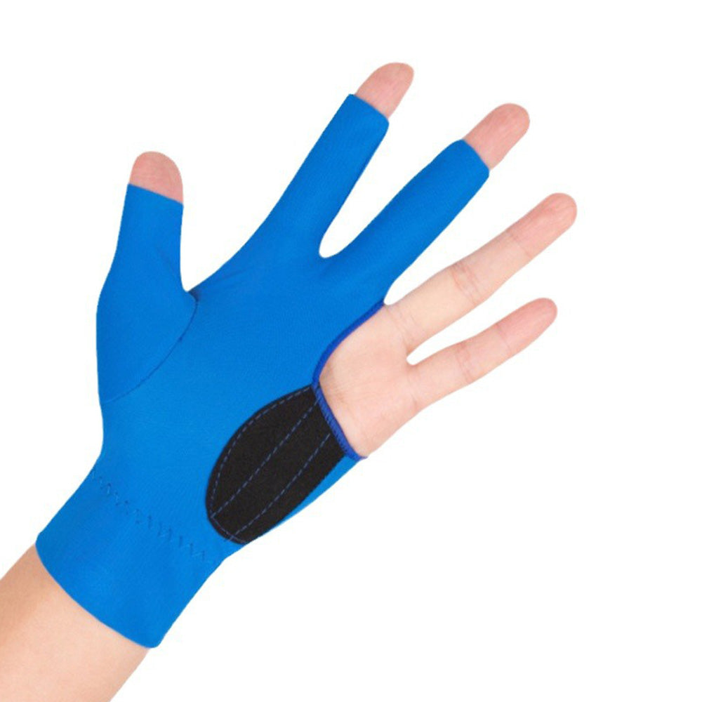 1 Pair Three Finger Billiards Gloves For Left Hand Pool And Snooker