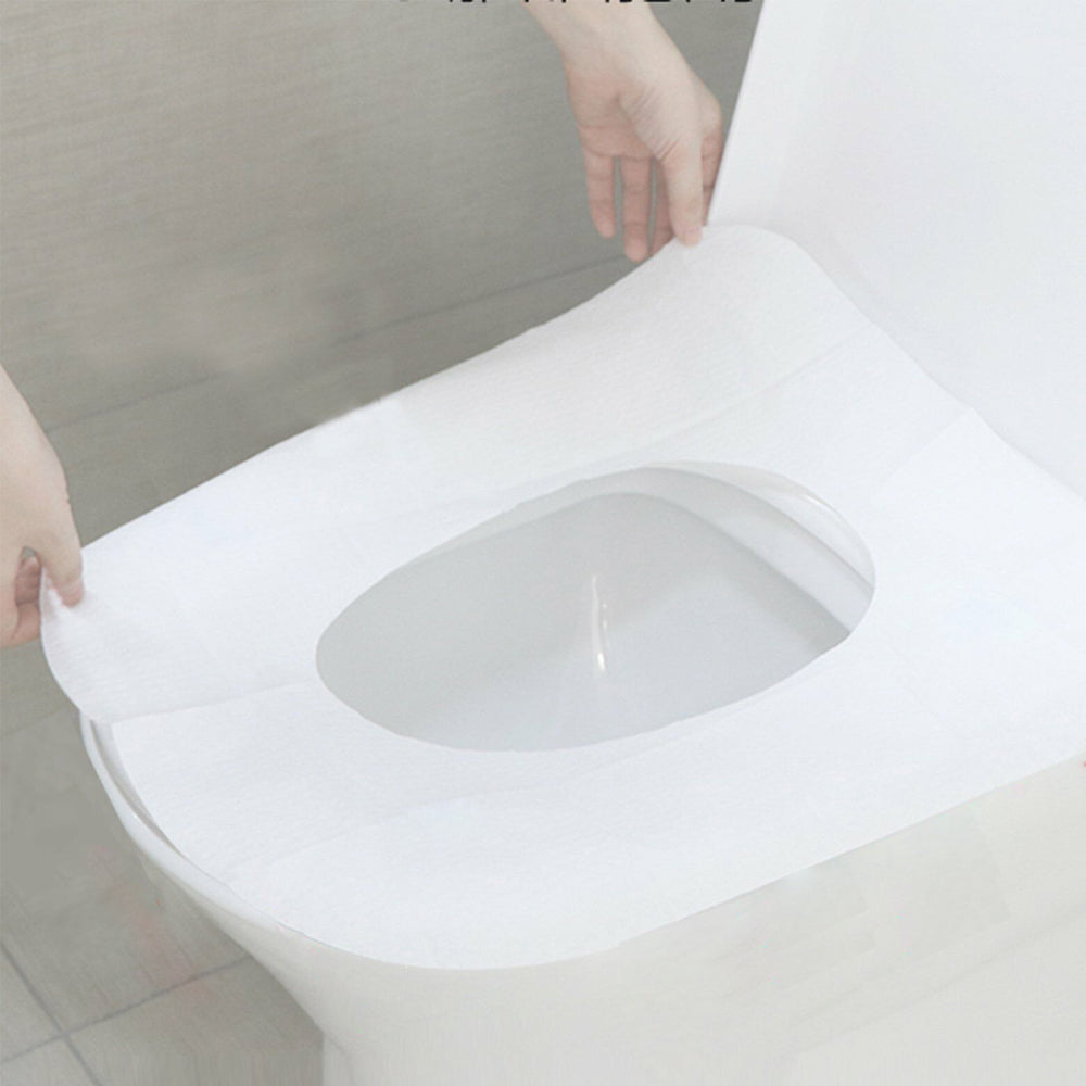200Pcs Toilet Seat Cover Paper Portable Biodegradable Disposable Sanitary Flushable