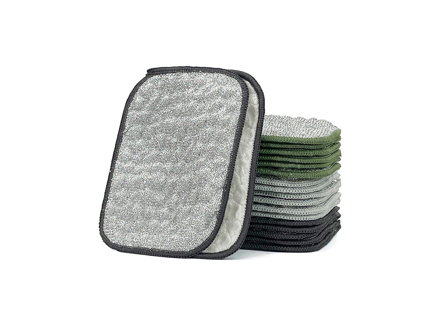 10Pcs Double-Sided Microfiber Dishwashing Cloth