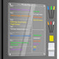 Clear Acrylic Meal Planner Magnetic Menu Board for Fridge with 6 Marker Pens