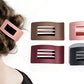 4pcs Silicone Flat Clips Hair Claw Clips Hair Accessories