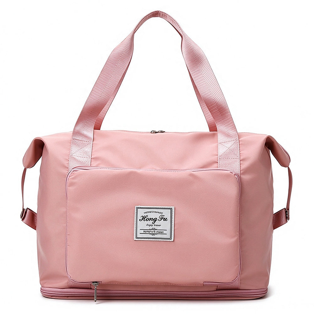 Expandable Travel Duffel Storage Bag for Short Trips and Gym