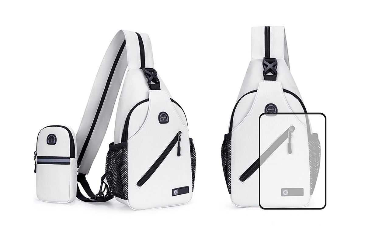 Travel Crossbody Chest Bag for Men and Women Adjustable Sling Backpack