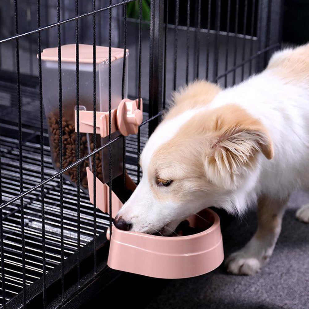 Automatic Pet Bowl Cage Hanging Feeder Pet Water Bottle