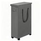 65L Laundry Basket with Wheels Lid Handle Foldable Dirty Clothes Basket for Home Dorm