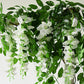 4Pcs Artificial Silk Wisteria Vine Hanging Garland 1.8 m for Home and Garden Decoration