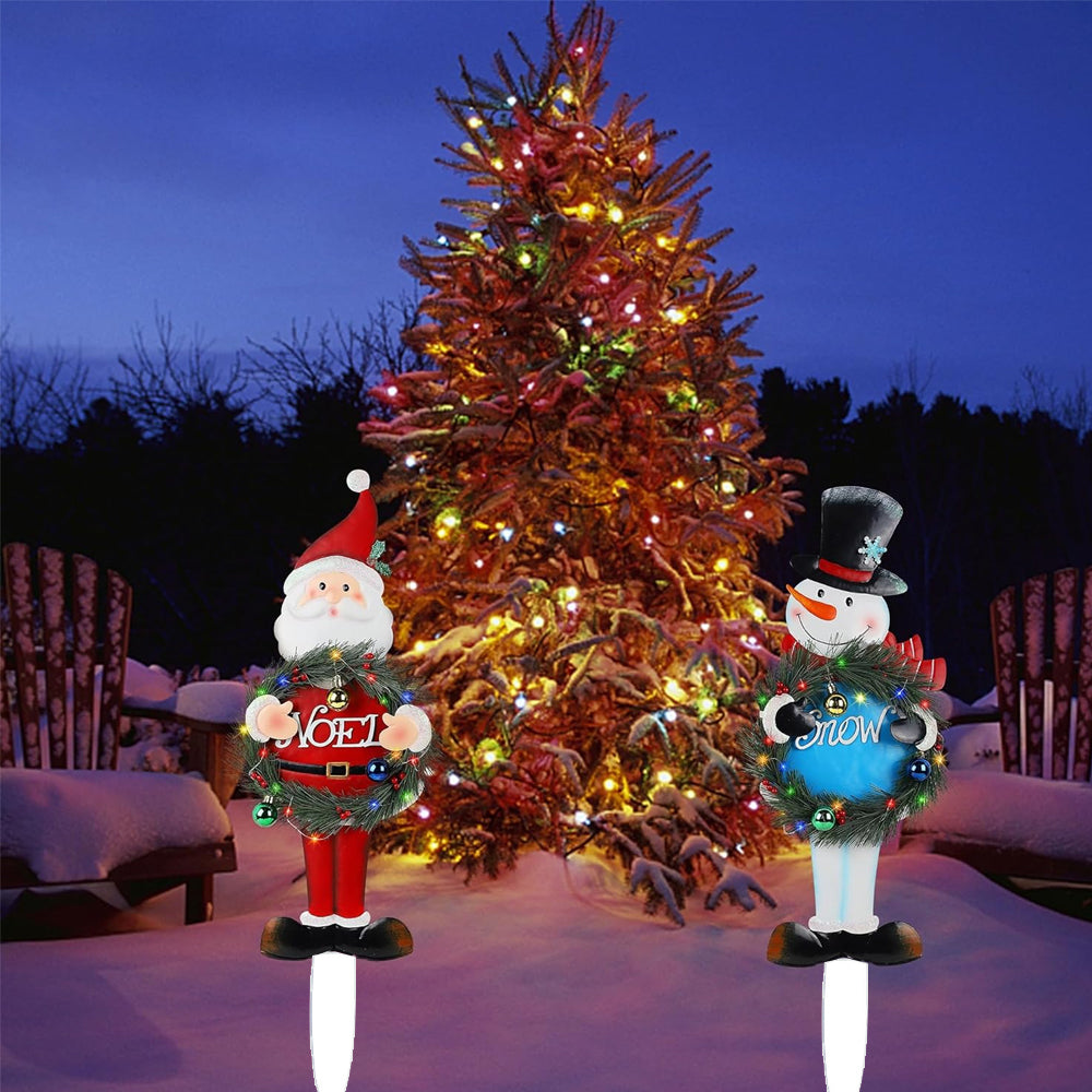 2-Piece Outdoor Christmas Stake Lights