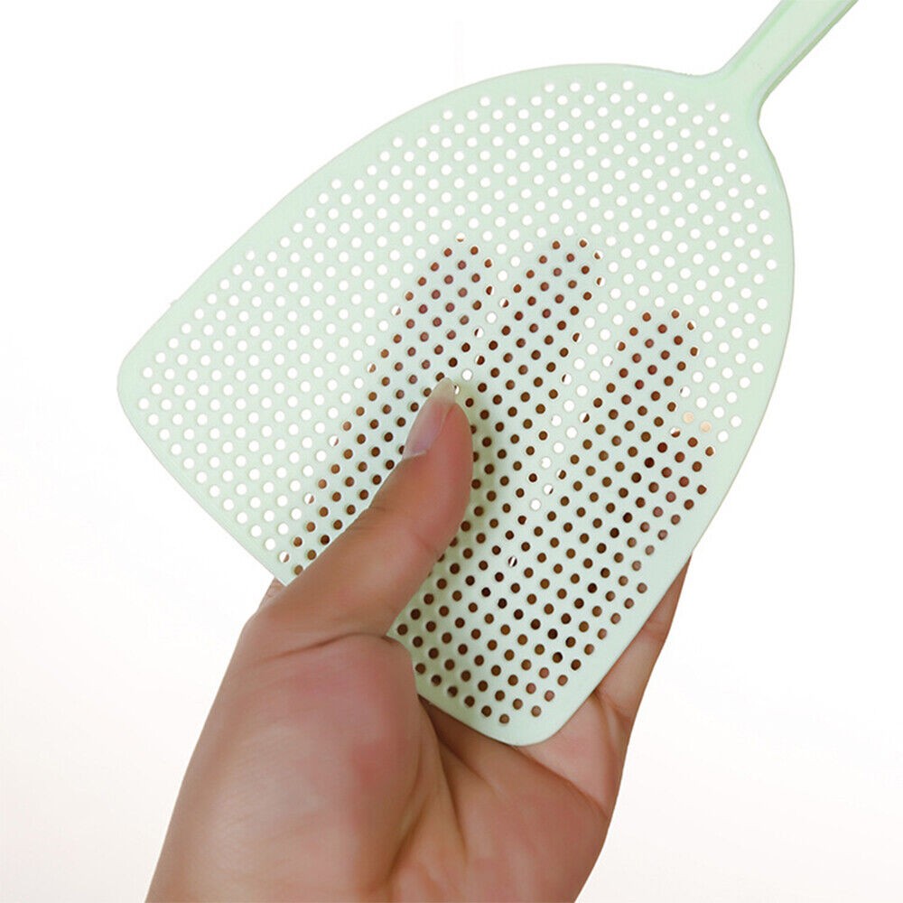 12Pcs Plastic Manual Fly Swatter with Long Handle