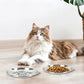 4Pcs Stainless Steel Pet Bowls Durable Shallow Pet Feeding Dishes for Cats Dogs-Silver