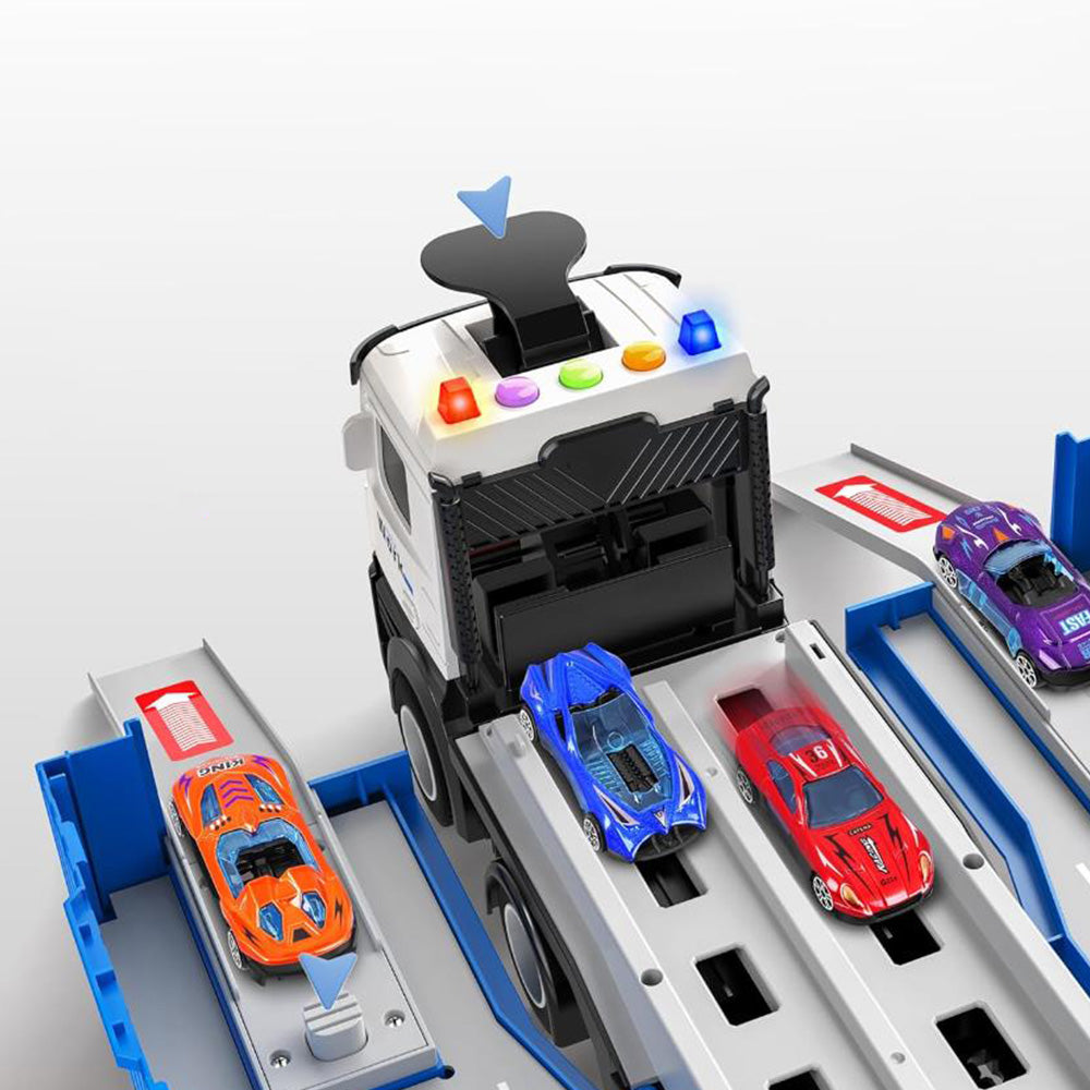 Car Carrier Transport with Race Mini Car Toys Set for Kids