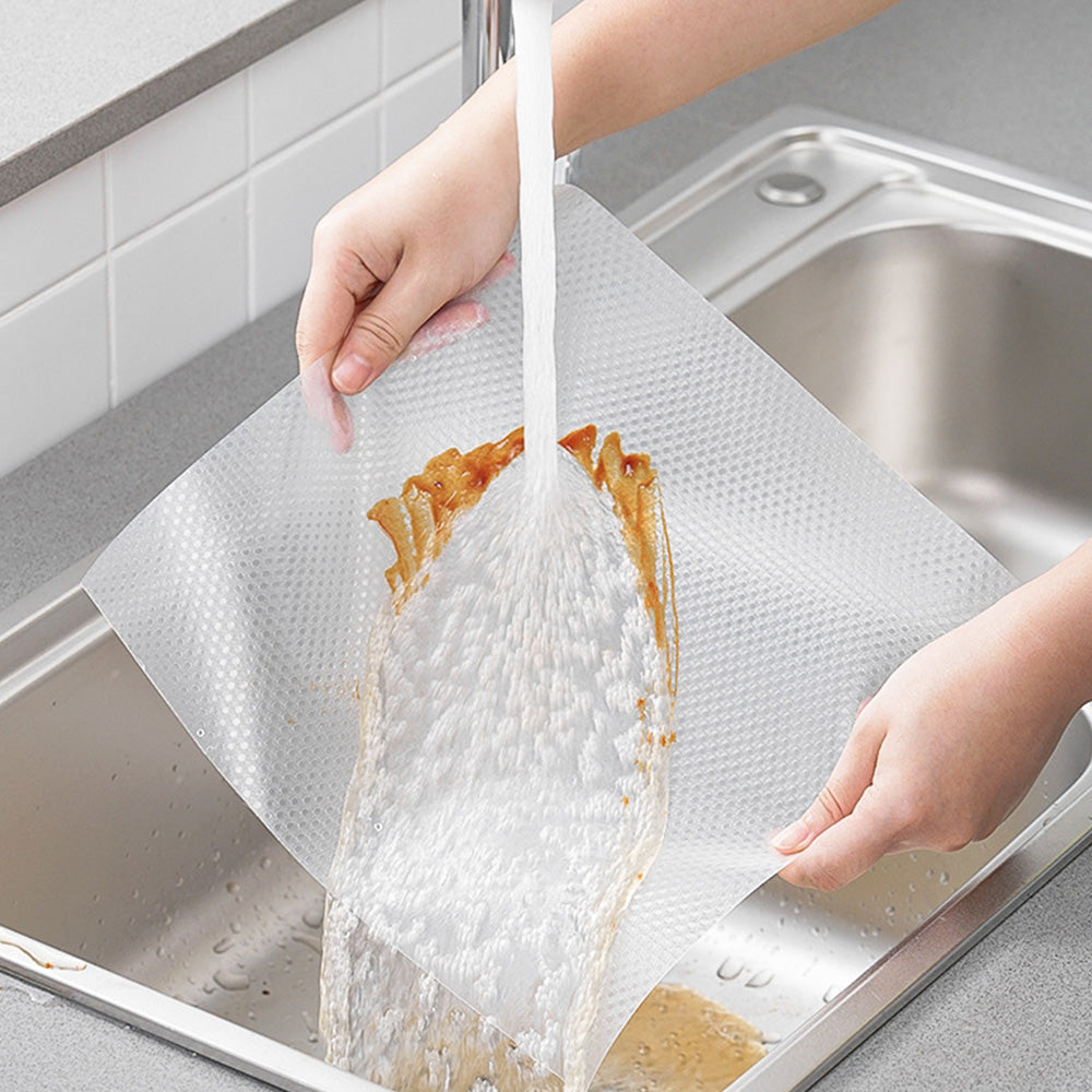 Thick EVA Drawer Liner 30x300cm with Slip Resistant Dots and Heat Resistance-Transparent
