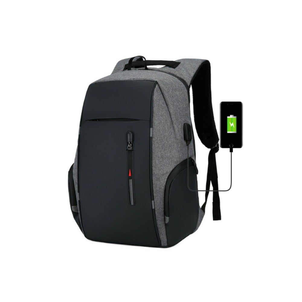 Reflective Laptop Backpack with USB Charging Port Anti-thief Travel Business Backpack