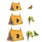 Bird Sleep Nest Cage Hut Pet Hammock Hang Cave Bed for Parrot Budgie Cockatiel