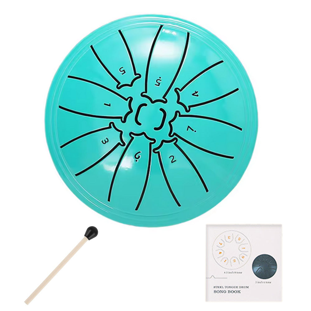 4-inch Steel Tongue Drum 8-Note Mini Handpan for Beginners