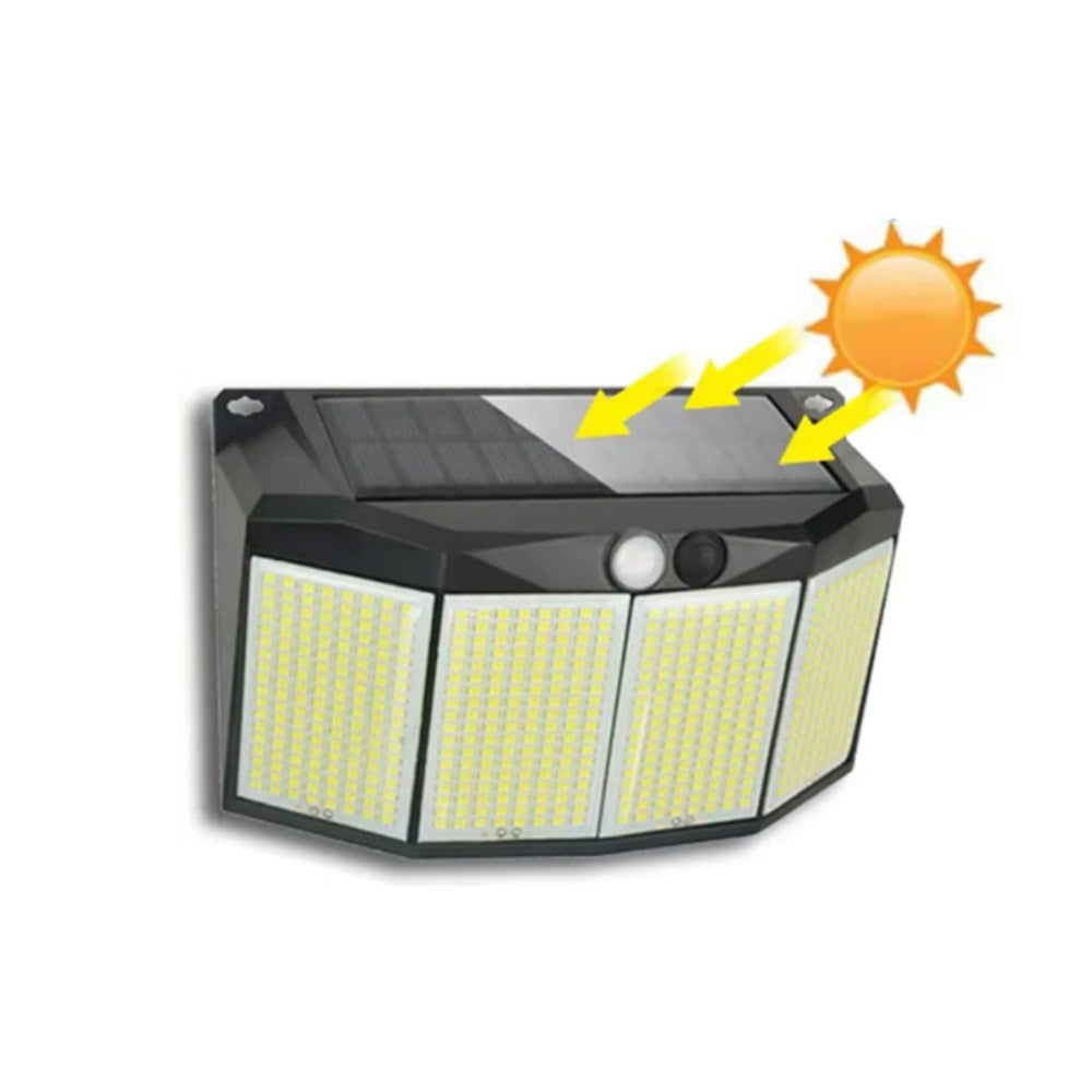 3 Mode 576 LED Solar Power Light Motion Sensor for Outdoor