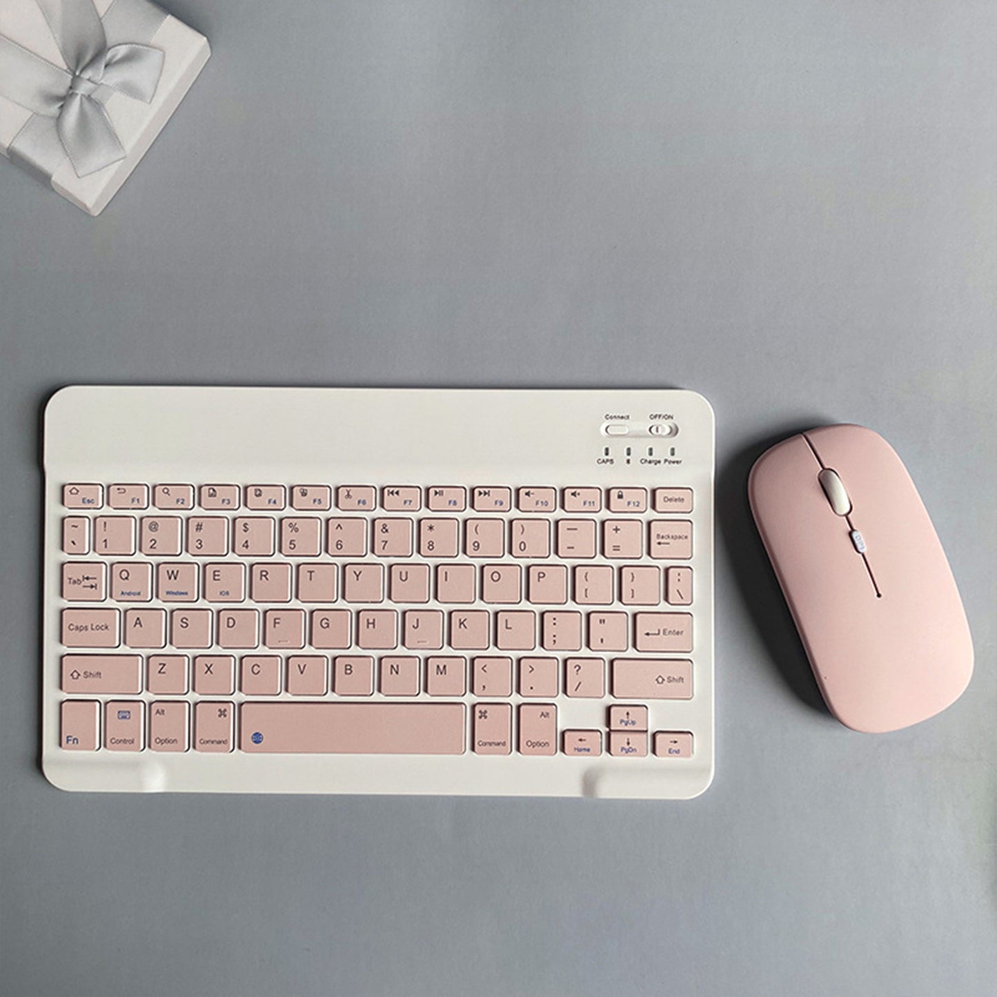 Portable Tablet Phone Universal Bluetooth Wireless Keyboard and Mouse Mobile Phone PC Universal 10 Inch