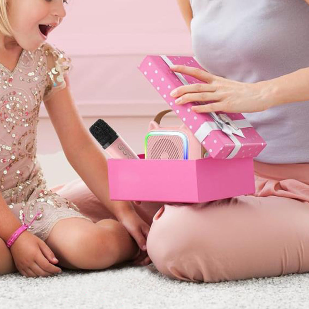 Mini Karaoke Machine Portable Bluetooth-Speaker with A Microphone