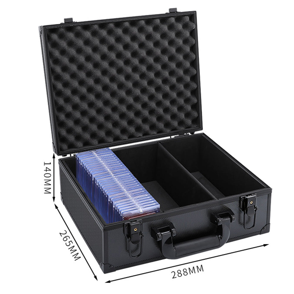 Card Storage Box with Secure Lock for Trading Cards Graded Cards and Game Cards