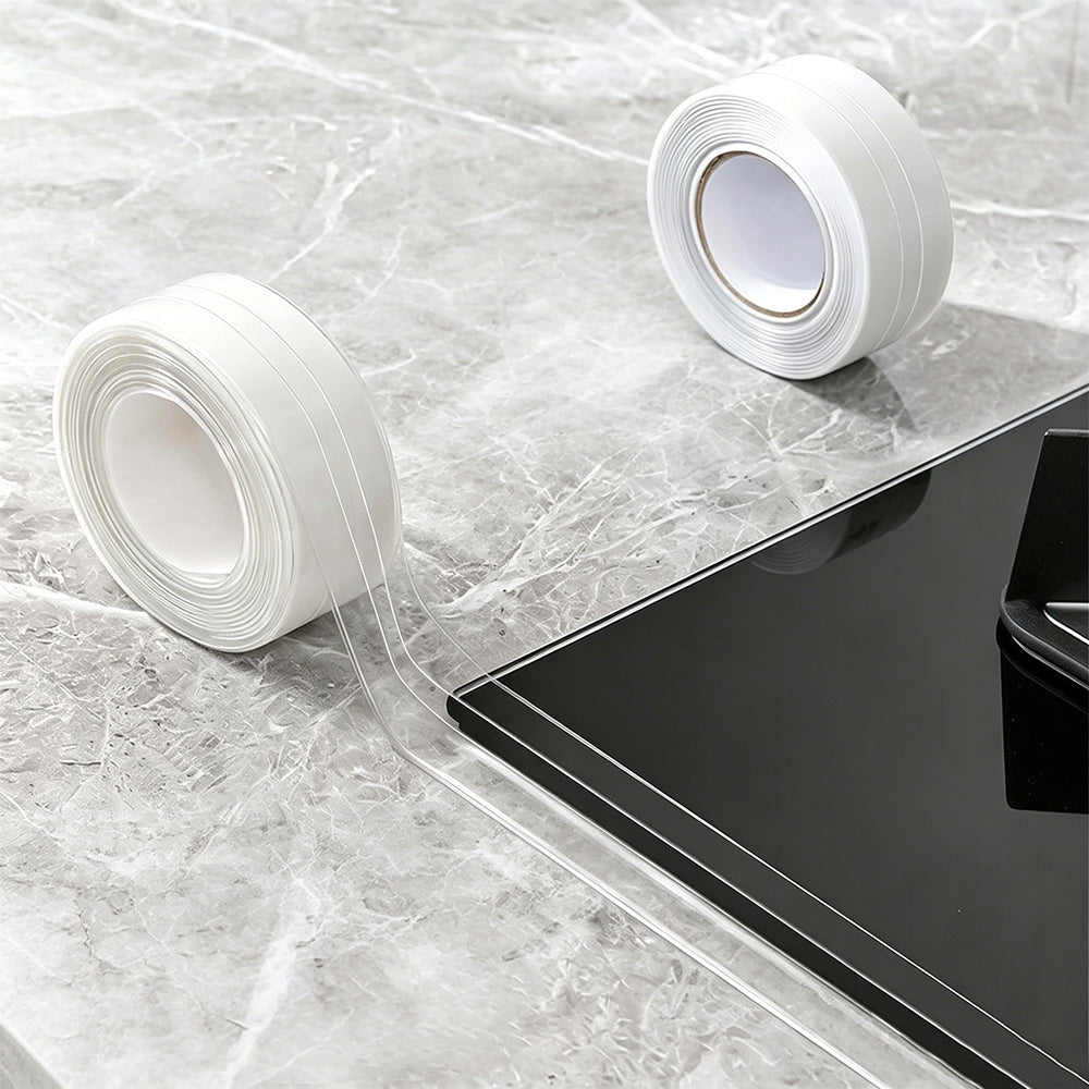 PVC Self-Adhesive Sealing Strip Water-Resistant Oil-Proof Caulk Tape for Kitchen Sink Toilet