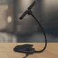 Dual Head Foldable LED Reading Clip Light with Adjustable Brightness