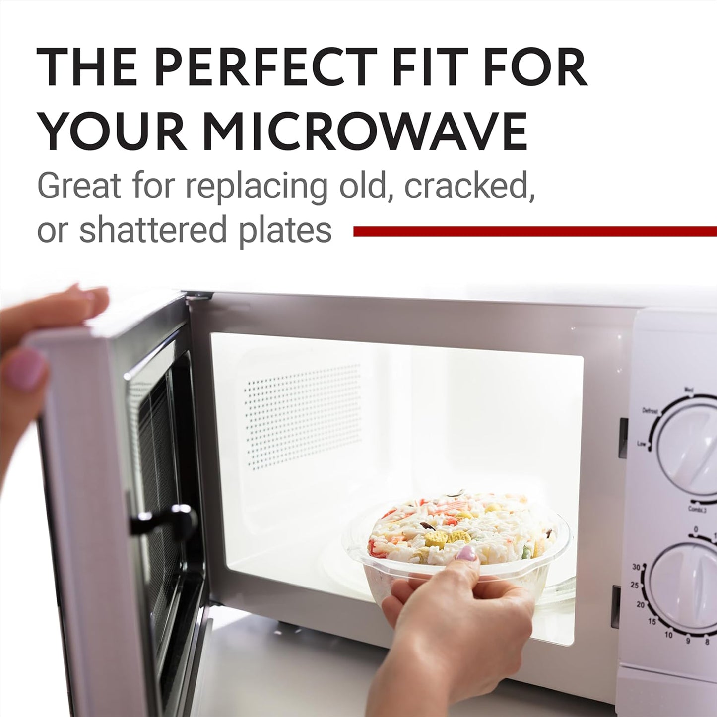 2Pcs Microwave Oven 24.5cm Glass Plate Y Type Glass For Lg Galanz Midea Microwave Oven Parts Accessories