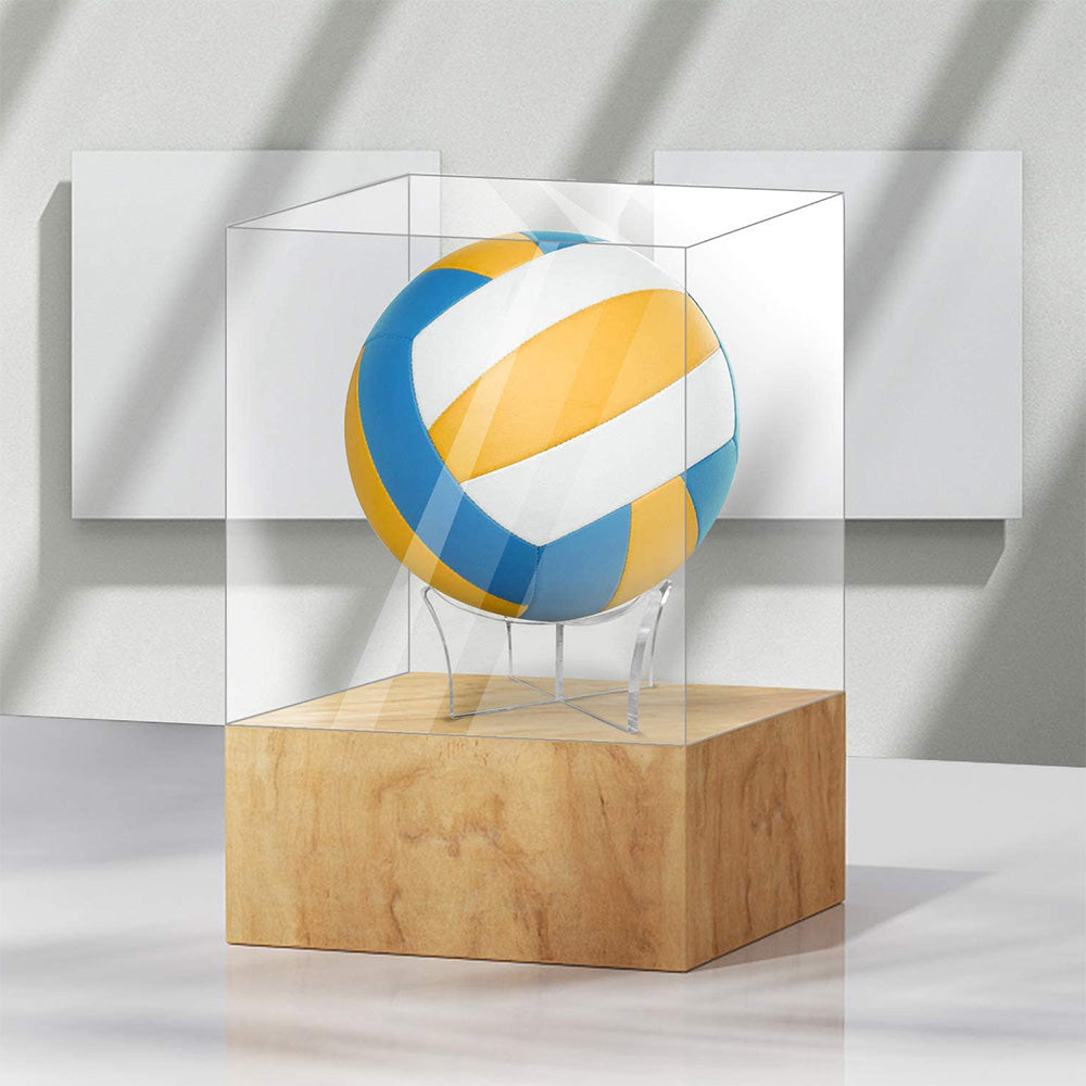 5-Pack Acrylic Ball Display Stands - Clear Sports Ball Holder for Basketball/Football