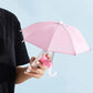 2Pcs Mini Adjustable Sun Shade Phone Umbrella with Suction Cup Stand