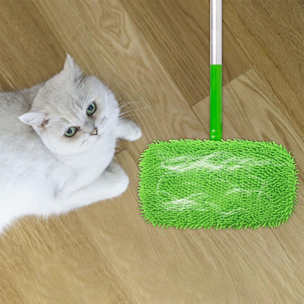 4PCS Reusable Mop Pads Compatible For Swiffer Sweeper Dry Sweeping Cloths And Wet Mopping Cloths