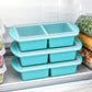 3 Pack Silicone Freezer Trays with Lids for Soup Sauce Meal Prep Storage
