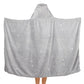 Printed Luminous Hoodie Blanket Glow in The Dark Hooded Blanket Wearable Blanket