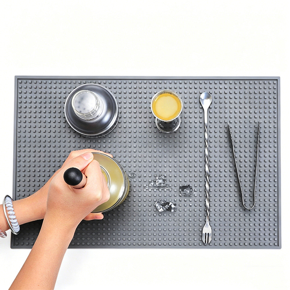 Bar Mat Non Slip Drying Mat for Countertops 45x30cm PVC Bar Service Mat for Home Bar
