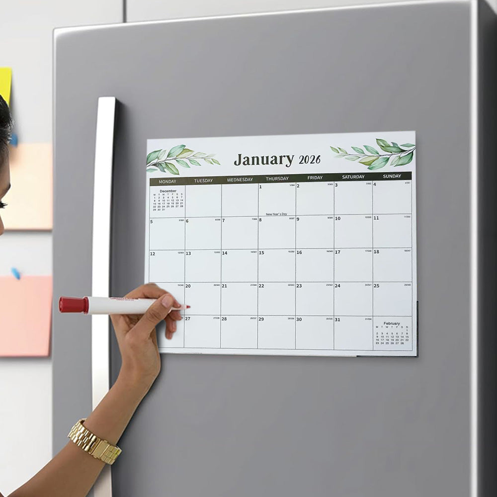 18-Month Planner Calendar for Fridge
