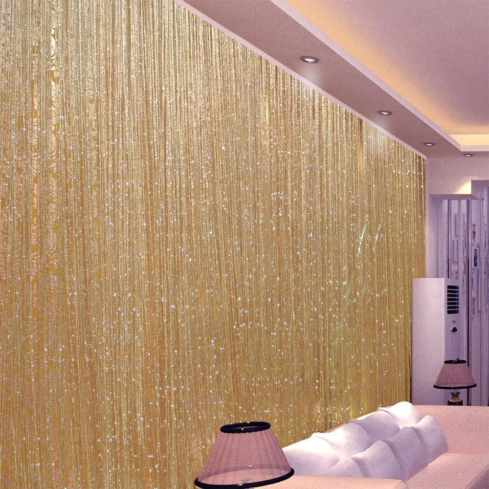 100x200cm Shimmer Tassel String Door and Window Divider Curtain