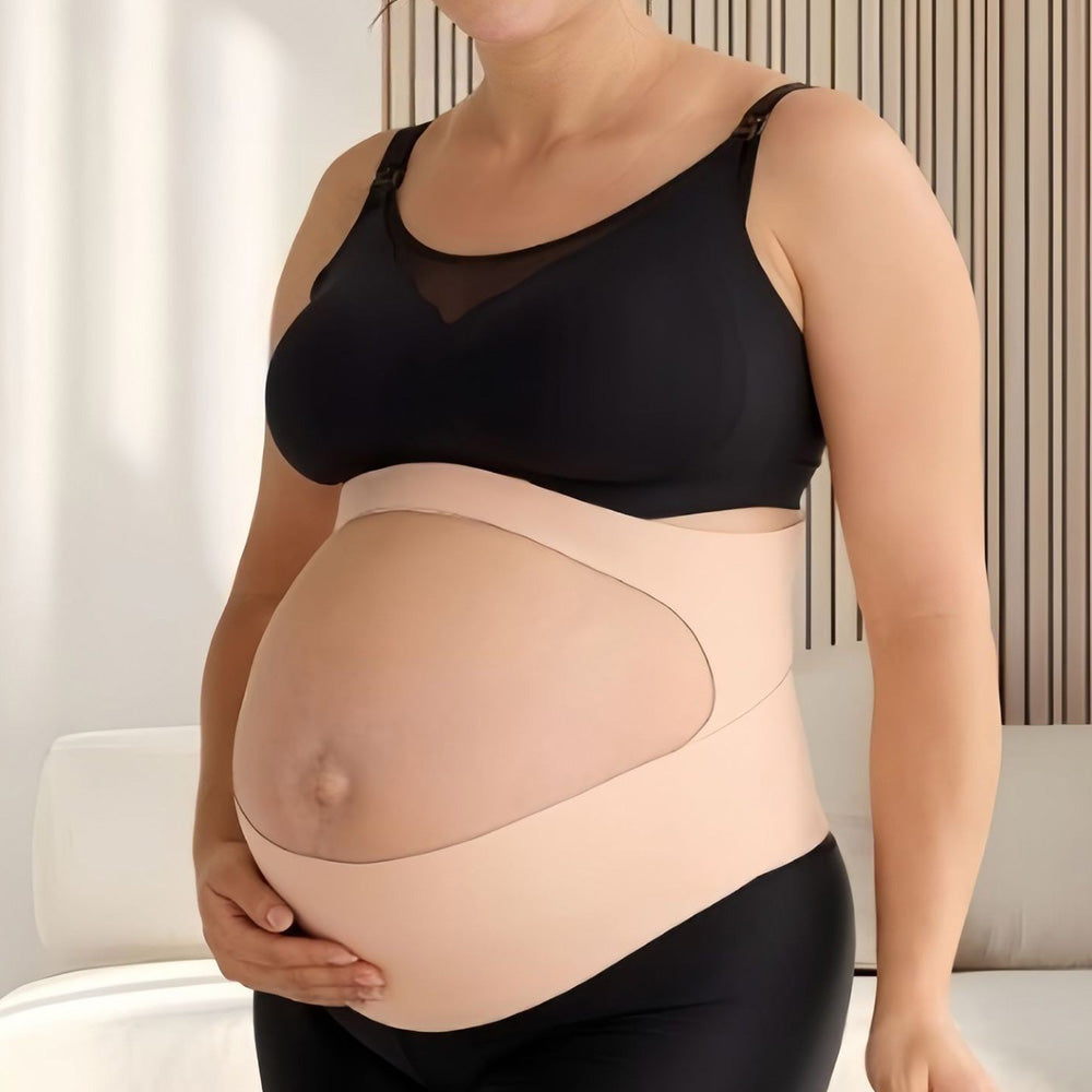 Maternity Pregnancy Belly Band Invisible Pregnancy Belt-Beige