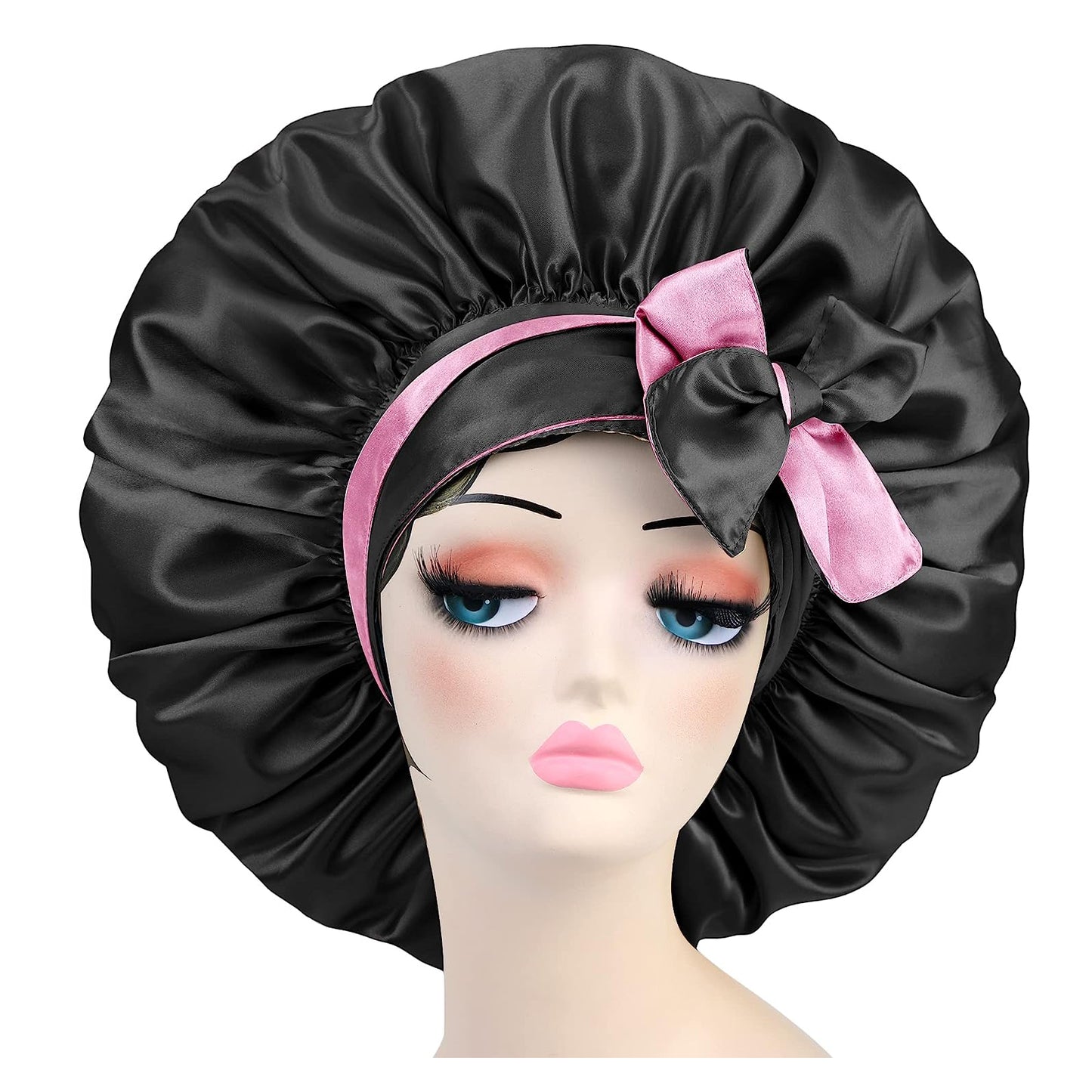 Adjustable Double Layer Women's Satin Sleeping Wrap Hair Bonnet