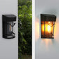 2Pcs Solar Fence Light Water-resistant Outdoor Wall Lamp