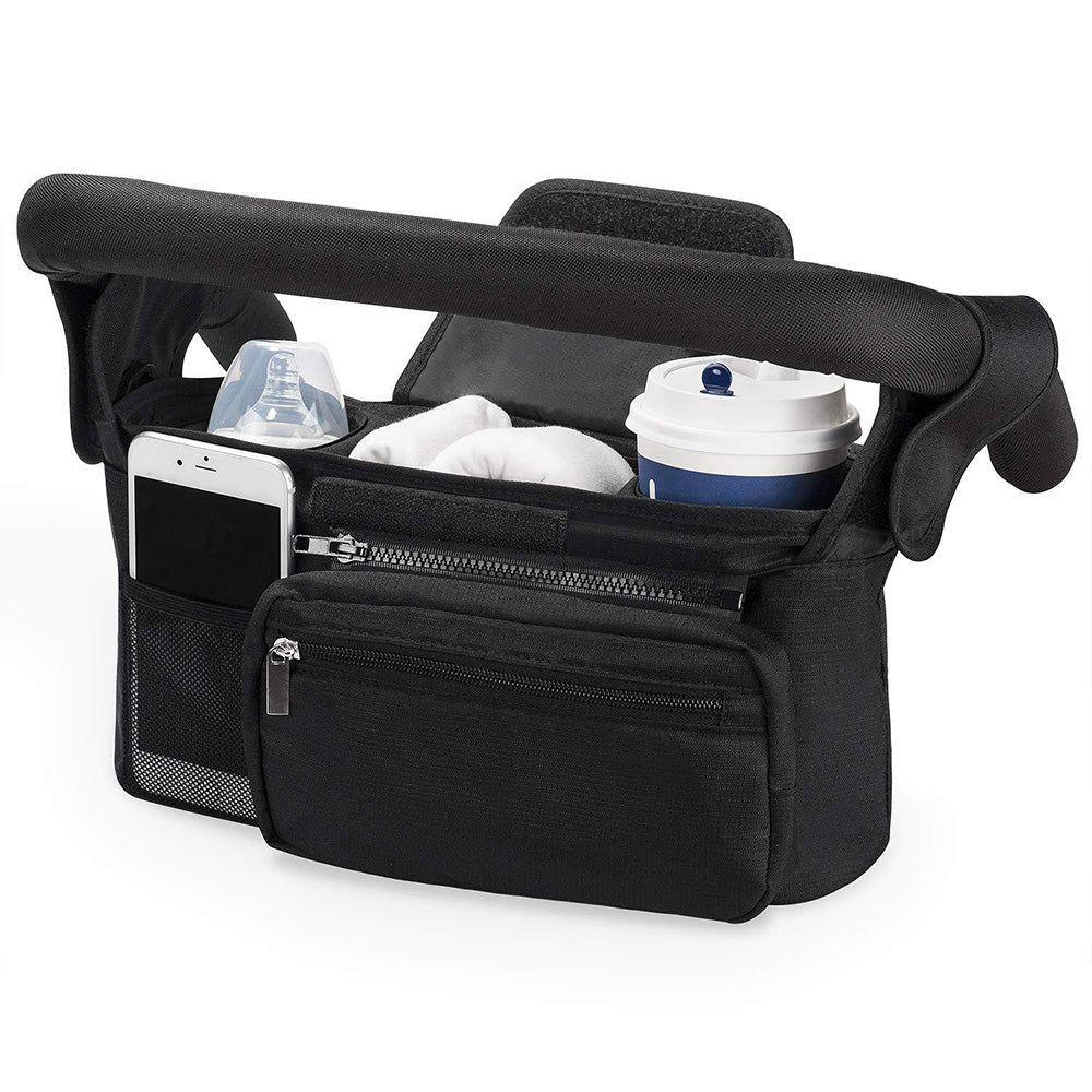 Universal Stroller Organizer with Cup Holder and Shoulder Strap