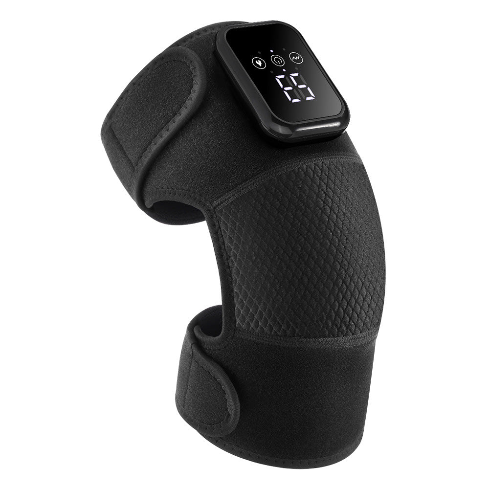 Knee Massager with Heat Vibration Electric Heated Knee Brace with 3 Heat Levels