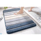 Bath Mat Soft Absorbent Microfiber Rug for Shower Floor-Blue
