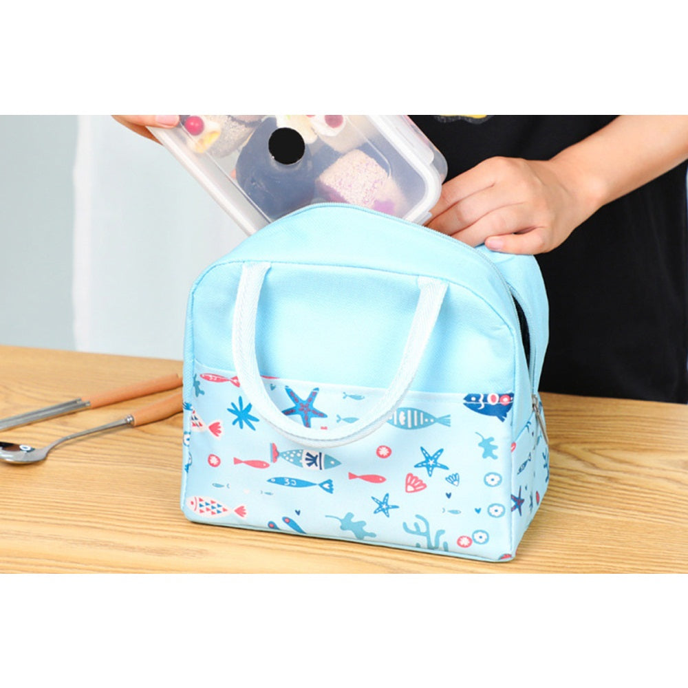 High-Capacity Oxford Cloth Lunch Bag Tote Bag