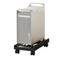 Computer Stand Adjustable with Wheels Mobile PC Case Holder Universal for Home