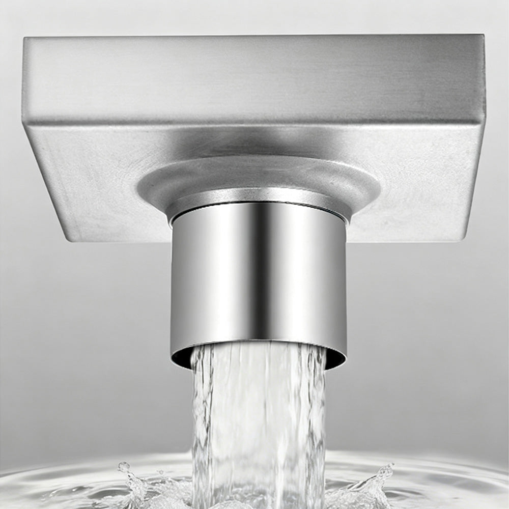 Square Shower Drain with Filter Detachable Stainless Steel Floor Drain for Bathroom Balcony